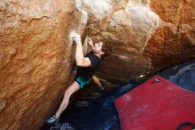 Bouldering in Hueco Tanks on 03/29/2019 with Blue Lizard Climbing and Yoga

Filename: SRM_20190329_1122170.jpg
Aperture: f/5.6
Shutter Speed: 1/200
Body: Canon EOS-1D Mark II
Lens: Canon EF 16-35mm f/2.8 L