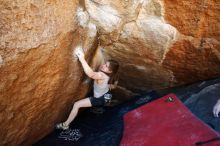 Bouldering in Hueco Tanks on 03/29/2019 with Blue Lizard Climbing and Yoga

Filename: SRM_20190329_1126330.jpg
Aperture: f/5.6
Shutter Speed: 1/200
Body: Canon EOS-1D Mark II
Lens: Canon EF 16-35mm f/2.8 L