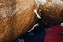 Bouldering in Hueco Tanks on 03/29/2019 with Blue Lizard Climbing and Yoga

Filename: SRM_20190329_1129000.jpg
Aperture: f/5.6
Shutter Speed: 1/250
Body: Canon EOS-1D Mark II
Lens: Canon EF 16-35mm f/2.8 L