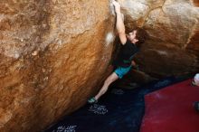 Bouldering in Hueco Tanks on 03/29/2019 with Blue Lizard Climbing and Yoga

Filename: SRM_20190329_1129020.jpg
Aperture: f/5.6
Shutter Speed: 1/250
Body: Canon EOS-1D Mark II
Lens: Canon EF 16-35mm f/2.8 L