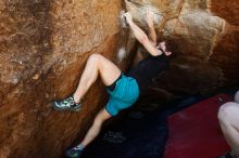 Bouldering in Hueco Tanks on 03/29/2019 with Blue Lizard Climbing and Yoga

Filename: SRM_20190329_1129070.jpg
Aperture: f/5.6
Shutter Speed: 1/250
Body: Canon EOS-1D Mark II
Lens: Canon EF 16-35mm f/2.8 L