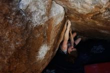 Bouldering in Hueco Tanks on 03/29/2019 with Blue Lizard Climbing and Yoga

Filename: SRM_20190329_1132450.jpg
Aperture: f/5.6
Shutter Speed: 1/250
Body: Canon EOS-1D Mark II
Lens: Canon EF 16-35mm f/2.8 L