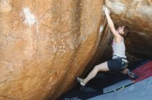 Bouldering in Hueco Tanks on 03/29/2019 with Blue Lizard Climbing and Yoga

Filename: SRM_20190329_1157420.jpg
Aperture: f/4.0
Shutter Speed: 1/200
Body: Canon EOS-1D Mark II
Lens: Canon EF 50mm f/1.8 II