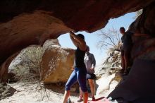 Bouldering in Hueco Tanks on 03/29/2019 with Blue Lizard Climbing and Yoga

Filename: SRM_20190329_1210340.jpg
Aperture: f/5.6
Shutter Speed: 1/500
Body: Canon EOS-1D Mark II
Lens: Canon EF 16-35mm f/2.8 L