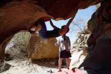 Bouldering in Hueco Tanks on 03/29/2019 with Blue Lizard Climbing and Yoga

Filename: SRM_20190329_1211230.jpg
Aperture: f/5.6
Shutter Speed: 1/500
Body: Canon EOS-1D Mark II
Lens: Canon EF 16-35mm f/2.8 L