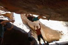 Bouldering in Hueco Tanks on 03/29/2019 with Blue Lizard Climbing and Yoga

Filename: SRM_20190329_1216270.jpg
Aperture: f/5.6
Shutter Speed: 1/400
Body: Canon EOS-1D Mark II
Lens: Canon EF 16-35mm f/2.8 L