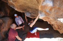 Bouldering in Hueco Tanks on 03/29/2019 with Blue Lizard Climbing and Yoga

Filename: SRM_20190329_1220370.jpg
Aperture: f/5.6
Shutter Speed: 1/320
Body: Canon EOS-1D Mark II
Lens: Canon EF 16-35mm f/2.8 L