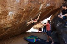 Bouldering in Hueco Tanks on 03/29/2019 with Blue Lizard Climbing and Yoga

Filename: SRM_20190329_1221260.jpg
Aperture: f/5.6
Shutter Speed: 1/250
Body: Canon EOS-1D Mark II
Lens: Canon EF 16-35mm f/2.8 L