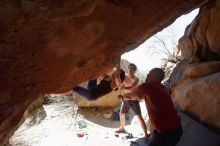 Bouldering in Hueco Tanks on 03/29/2019 with Blue Lizard Climbing and Yoga

Filename: SRM_20190329_1227341.jpg
Aperture: f/5.6
Shutter Speed: 1/500
Body: Canon EOS-1D Mark II
Lens: Canon EF 16-35mm f/2.8 L