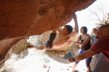 Bouldering in Hueco Tanks on 03/29/2019 with Blue Lizard Climbing and Yoga

Filename: SRM_20190329_1228241.jpg
Aperture: f/5.6
Shutter Speed: 1/250
Body: Canon EOS-1D Mark II
Lens: Canon EF 16-35mm f/2.8 L