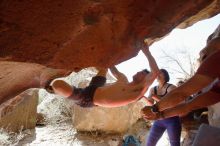 Bouldering in Hueco Tanks on 03/29/2019 with Blue Lizard Climbing and Yoga

Filename: SRM_20190329_1228270.jpg
Aperture: f/5.6
Shutter Speed: 1/320
Body: Canon EOS-1D Mark II
Lens: Canon EF 16-35mm f/2.8 L