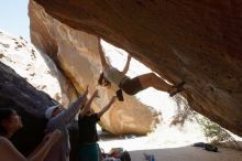 Bouldering in Hueco Tanks on 03/29/2019 with Blue Lizard Climbing and Yoga

Filename: SRM_20190329_1230370.jpg
Aperture: f/5.6
Shutter Speed: 1/320
Body: Canon EOS-1D Mark II
Lens: Canon EF 16-35mm f/2.8 L