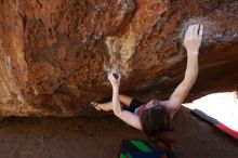 Bouldering in Hueco Tanks on 03/29/2019 with Blue Lizard Climbing and Yoga

Filename: SRM_20190329_1245061.jpg
Aperture: f/5.6
Shutter Speed: 1/400
Body: Canon EOS-1D Mark II
Lens: Canon EF 16-35mm f/2.8 L