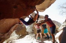 Bouldering in Hueco Tanks on 03/29/2019 with Blue Lizard Climbing and Yoga

Filename: SRM_20190329_1252450.jpg
Aperture: f/5.6
Shutter Speed: 1/500
Body: Canon EOS-1D Mark II
Lens: Canon EF 16-35mm f/2.8 L