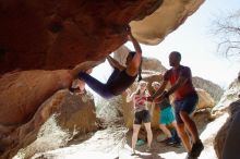 Bouldering in Hueco Tanks on 03/29/2019 with Blue Lizard Climbing and Yoga

Filename: SRM_20190329_1252460.jpg
Aperture: f/5.6
Shutter Speed: 1/500
Body: Canon EOS-1D Mark II
Lens: Canon EF 16-35mm f/2.8 L