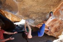 Bouldering in Hueco Tanks on 03/29/2019 with Blue Lizard Climbing and Yoga

Filename: SRM_20190329_1305000.jpg
Aperture: f/5.6
Shutter Speed: 1/320
Body: Canon EOS-1D Mark II
Lens: Canon EF 16-35mm f/2.8 L