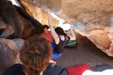 Bouldering in Hueco Tanks on 03/29/2019 with Blue Lizard Climbing and Yoga

Filename: SRM_20190329_1305160.jpg
Aperture: f/5.6
Shutter Speed: 1/200
Body: Canon EOS-1D Mark II
Lens: Canon EF 16-35mm f/2.8 L
