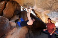 Bouldering in Hueco Tanks on 03/29/2019 with Blue Lizard Climbing and Yoga

Filename: SRM_20190329_1305190.jpg
Aperture: f/5.6
Shutter Speed: 1/200
Body: Canon EOS-1D Mark II
Lens: Canon EF 16-35mm f/2.8 L