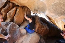 Bouldering in Hueco Tanks on 03/29/2019 with Blue Lizard Climbing and Yoga

Filename: SRM_20190329_1305230.jpg
Aperture: f/5.6
Shutter Speed: 1/160
Body: Canon EOS-1D Mark II
Lens: Canon EF 16-35mm f/2.8 L