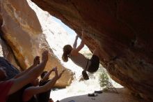 Bouldering in Hueco Tanks on 03/29/2019 with Blue Lizard Climbing and Yoga

Filename: SRM_20190329_1309320.jpg
Aperture: f/5.6
Shutter Speed: 1/500
Body: Canon EOS-1D Mark II
Lens: Canon EF 16-35mm f/2.8 L