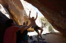 Bouldering in Hueco Tanks on 03/29/2019 with Blue Lizard Climbing and Yoga

Filename: SRM_20190329_1309340.jpg
Aperture: f/5.6
Shutter Speed: 1/640
Body: Canon EOS-1D Mark II
Lens: Canon EF 16-35mm f/2.8 L