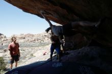 Bouldering in Hueco Tanks on 03/29/2019 with Blue Lizard Climbing and Yoga

Filename: SRM_20190329_1359420.jpg
Aperture: f/5.6
Shutter Speed: 1/250
Body: Canon EOS-1D Mark II
Lens: Canon EF 16-35mm f/2.8 L