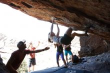 Bouldering in Hueco Tanks on 03/29/2019 with Blue Lizard Climbing and Yoga

Filename: SRM_20190329_1359500.jpg
Aperture: f/5.6
Shutter Speed: 1/250
Body: Canon EOS-1D Mark II
Lens: Canon EF 16-35mm f/2.8 L