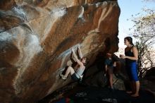 Bouldering in Hueco Tanks on 03/29/2019 with Blue Lizard Climbing and Yoga

Filename: SRM_20190329_1438100.jpg
Aperture: f/5.6
Shutter Speed: 1/250
Body: Canon EOS-1D Mark II
Lens: Canon EF 16-35mm f/2.8 L