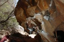 Bouldering in Hueco Tanks on 03/29/2019 with Blue Lizard Climbing and Yoga

Filename: SRM_20190329_1439180.jpg
Aperture: f/5.6
Shutter Speed: 1/250
Body: Canon EOS-1D Mark II
Lens: Canon EF 16-35mm f/2.8 L