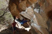 Bouldering in Hueco Tanks on 03/29/2019 with Blue Lizard Climbing and Yoga

Filename: SRM_20190329_1444230.jpg
Aperture: f/5.6
Shutter Speed: 1/250
Body: Canon EOS-1D Mark II
Lens: Canon EF 16-35mm f/2.8 L