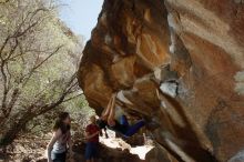 Bouldering in Hueco Tanks on 03/29/2019 with Blue Lizard Climbing and Yoga

Filename: SRM_20190329_1444270.jpg
Aperture: f/5.6
Shutter Speed: 1/250
Body: Canon EOS-1D Mark II
Lens: Canon EF 16-35mm f/2.8 L