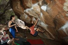 Bouldering in Hueco Tanks on 03/29/2019 with Blue Lizard Climbing and Yoga

Filename: SRM_20190329_1446280.jpg
Aperture: f/5.6
Shutter Speed: 1/250
Body: Canon EOS-1D Mark II
Lens: Canon EF 16-35mm f/2.8 L