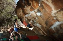 Bouldering in Hueco Tanks on 03/29/2019 with Blue Lizard Climbing and Yoga

Filename: SRM_20190329_1446390.jpg
Aperture: f/5.6
Shutter Speed: 1/250
Body: Canon EOS-1D Mark II
Lens: Canon EF 16-35mm f/2.8 L