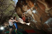 Bouldering in Hueco Tanks on 03/29/2019 with Blue Lizard Climbing and Yoga

Filename: SRM_20190329_1446550.jpg
Aperture: f/6.3
Shutter Speed: 1/250
Body: Canon EOS-1D Mark II
Lens: Canon EF 16-35mm f/2.8 L