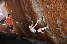 Bouldering in Hueco Tanks on 03/29/2019 with Blue Lizard Climbing and Yoga

Filename: SRM_20190329_1543040.jpg
Aperture: f/4.5
Shutter Speed: 1/250
Body: Canon EOS-1D Mark II
Lens: Canon EF 16-35mm f/2.8 L