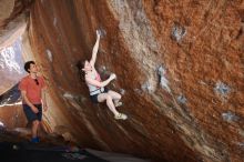 Bouldering in Hueco Tanks on 03/29/2019 with Blue Lizard Climbing and Yoga

Filename: SRM_20190329_1543111.jpg
Aperture: f/4.5
Shutter Speed: 1/250
Body: Canon EOS-1D Mark II
Lens: Canon EF 16-35mm f/2.8 L