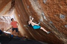 Bouldering in Hueco Tanks on 03/29/2019 with Blue Lizard Climbing and Yoga

Filename: SRM_20190329_1544470.jpg
Aperture: f/4.5
Shutter Speed: 1/250
Body: Canon EOS-1D Mark II
Lens: Canon EF 16-35mm f/2.8 L