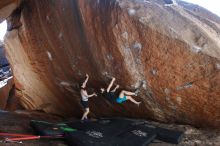 Bouldering in Hueco Tanks on 03/29/2019 with Blue Lizard Climbing and Yoga

Filename: SRM_20190329_1600310.jpg
Aperture: f/5.6
Shutter Speed: 1/250
Body: Canon EOS-1D Mark II
Lens: Canon EF 16-35mm f/2.8 L