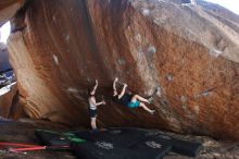 Bouldering in Hueco Tanks on 03/29/2019 with Blue Lizard Climbing and Yoga

Filename: SRM_20190329_1600320.jpg
Aperture: f/5.6
Shutter Speed: 1/250
Body: Canon EOS-1D Mark II
Lens: Canon EF 16-35mm f/2.8 L