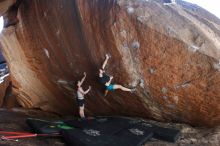 Bouldering in Hueco Tanks on 03/29/2019 with Blue Lizard Climbing and Yoga

Filename: SRM_20190329_1600350.jpg
Aperture: f/5.6
Shutter Speed: 1/250
Body: Canon EOS-1D Mark II
Lens: Canon EF 16-35mm f/2.8 L