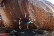 Bouldering in Hueco Tanks on 03/29/2019 with Blue Lizard Climbing and Yoga

Filename: SRM_20190329_1600380.jpg
Aperture: f/5.6
Shutter Speed: 1/250
Body: Canon EOS-1D Mark II
Lens: Canon EF 16-35mm f/2.8 L