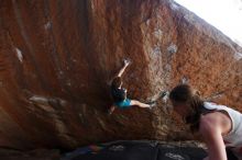 Bouldering in Hueco Tanks on 03/29/2019 with Blue Lizard Climbing and Yoga

Filename: SRM_20190329_1603570.jpg
Aperture: f/5.6
Shutter Speed: 1/250
Body: Canon EOS-1D Mark II
Lens: Canon EF 16-35mm f/2.8 L