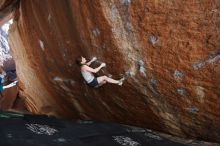 Bouldering in Hueco Tanks on 03/29/2019 with Blue Lizard Climbing and Yoga

Filename: SRM_20190329_1606120.jpg
Aperture: f/5.6
Shutter Speed: 1/250
Body: Canon EOS-1D Mark II
Lens: Canon EF 16-35mm f/2.8 L