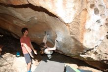 Bouldering in Hueco Tanks on 03/29/2019 with Blue Lizard Climbing and Yoga

Filename: SRM_20190329_1643520.jpg
Aperture: f/5.6
Shutter Speed: 1/250
Body: Canon EOS-1D Mark II
Lens: Canon EF 16-35mm f/2.8 L