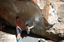 Bouldering in Hueco Tanks on 03/29/2019 with Blue Lizard Climbing and Yoga

Filename: SRM_20190329_1651070.jpg
Aperture: f/5.6
Shutter Speed: 1/250
Body: Canon EOS-1D Mark II
Lens: Canon EF 16-35mm f/2.8 L