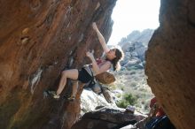 Bouldering in Hueco Tanks on 03/29/2019 with Blue Lizard Climbing and Yoga

Filename: SRM_20190329_1728470.jpg
Aperture: f/4.0
Shutter Speed: 1/250
Body: Canon EOS-1D Mark II
Lens: Canon EF 50mm f/1.8 II
