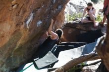 Bouldering in Hueco Tanks on 03/29/2019 with Blue Lizard Climbing and Yoga

Filename: SRM_20190329_1735100.jpg
Aperture: f/4.0
Shutter Speed: 1/250
Body: Canon EOS-1D Mark II
Lens: Canon EF 50mm f/1.8 II