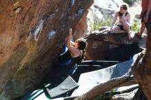 Bouldering in Hueco Tanks on 03/29/2019 with Blue Lizard Climbing and Yoga

Filename: SRM_20190329_1735120.jpg
Aperture: f/4.0
Shutter Speed: 1/250
Body: Canon EOS-1D Mark II
Lens: Canon EF 50mm f/1.8 II