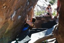 Bouldering in Hueco Tanks on 03/29/2019 with Blue Lizard Climbing and Yoga

Filename: SRM_20190329_1735140.jpg
Aperture: f/4.0
Shutter Speed: 1/250
Body: Canon EOS-1D Mark II
Lens: Canon EF 50mm f/1.8 II