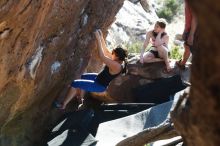 Bouldering in Hueco Tanks on 03/29/2019 with Blue Lizard Climbing and Yoga

Filename: SRM_20190329_1735170.jpg
Aperture: f/4.0
Shutter Speed: 1/250
Body: Canon EOS-1D Mark II
Lens: Canon EF 50mm f/1.8 II